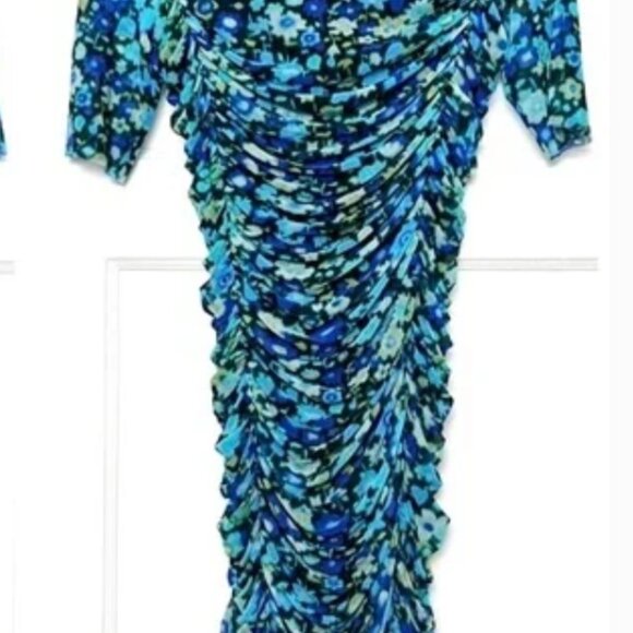 GANNI Printed Mesh Dress - Picture 5 of 9